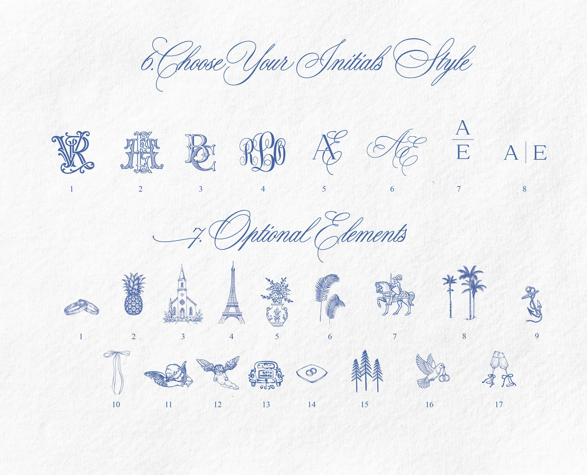 Custom Vintage Wedding Crest Creator