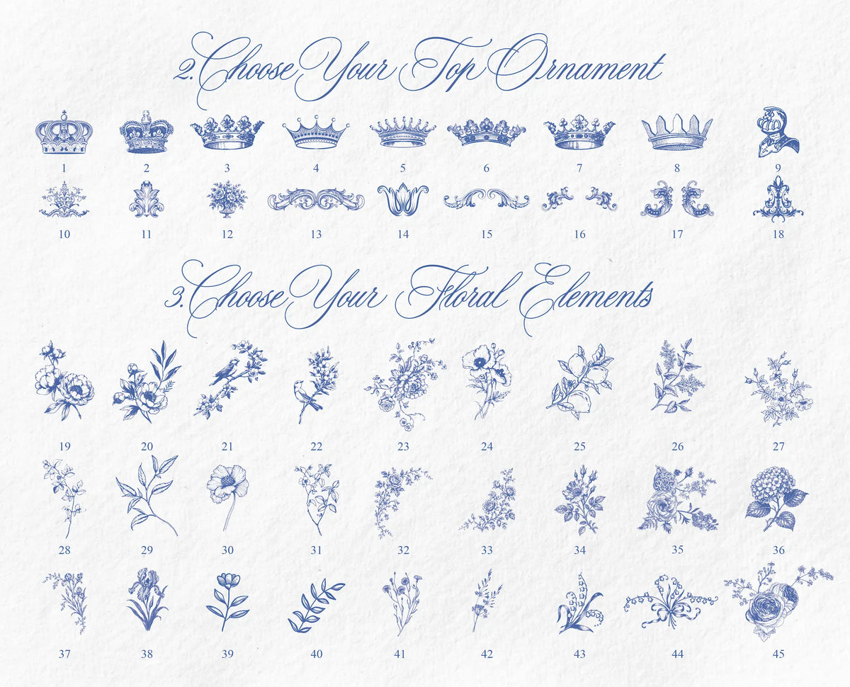 Custom Vintage Wedding Crest Creator