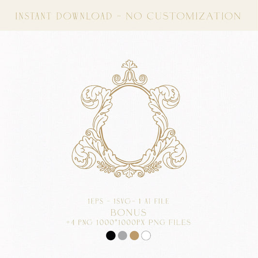 Hand-Drawn Minimalist Wedding Monogram | Unique Logo for Invitations, Favors, Seating Charts & Napkins | Digital Download - LinvitInstant